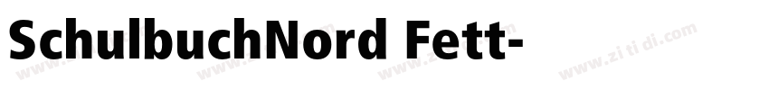 SchulbuchNord Fett字体转换